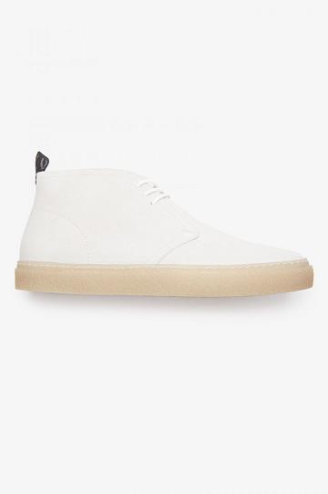 White Fred Perry Hawley Men's Shoes | PH 1131EBCX